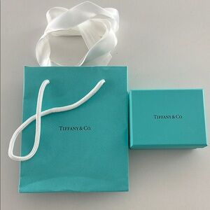 Tiffany & Co. Teal Gift Bag and Box Set